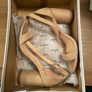 Strappy Nude Heels - Size 6 women’s